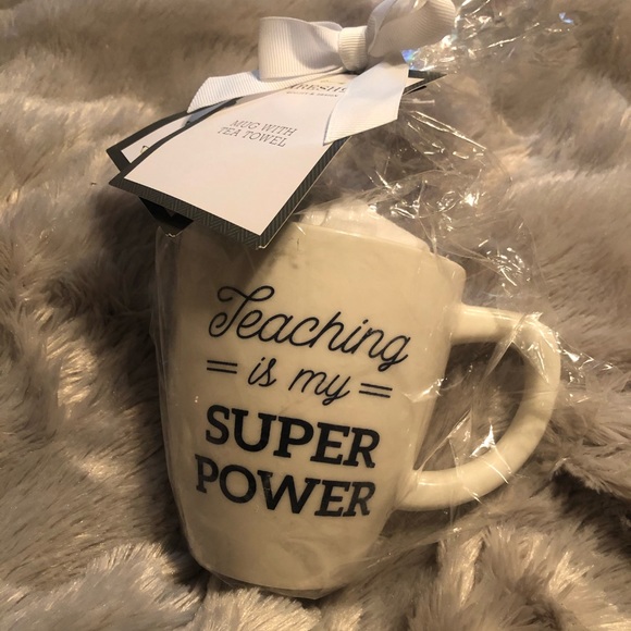 Teaching is My Super Power Mug and Towel Gift Set